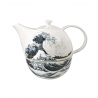 Dzbanek z podgrzewaczem Wielka Fala 1,2 l - Hokusai Katsushika Goebel 67075201