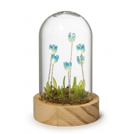 Kula szklana z kwiatami led 17 cm – Palais Royal