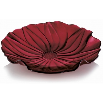 Patera Magnolia 41 cm perłowa czerwień - IVV 6051.2