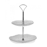 Etażerka Diamante 2-piętrowa 24,5 cm - IVV 8368.1