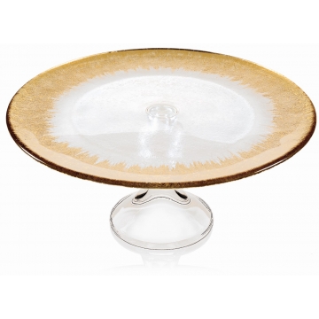 Patera na ciasto złota Orizzonte 34 cm - IVV 4556.1
