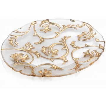 Patera dekoracyjna owalna Bisanzio 39 × 33 cm - IVV 5550.1