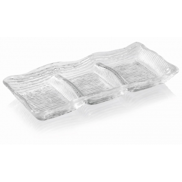 Taca na przystawki potrójna All in One 32 × 14 cm - IVV 5524.1