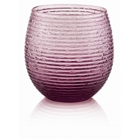 Szklanki Multicolor zestaw 24 sztuk 250 ml ametystowe - IVV 5651.3