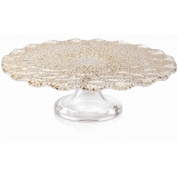 Patera na ciasto na nóżce Special złota 26 cm - IVV 6670.2