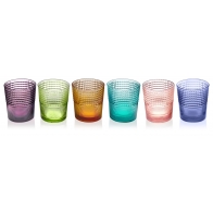 Szklanki Speedy zestaw 6 sztuk 280 ml kolorowe - IVV 6803.1