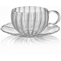 Filiżanka ze spodkiem Sahara 240 ml zestaw 2 szt. - IVV