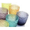 Szklanki Tricot zestaw 24 sztuki 300 ml ametystowe - IVV 7791.3