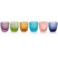 Szklanki Tricot zestaw 24 sztuk 300 ml kolorowe - IVV 8836.1