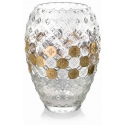Wazon Sixties 27,5 cm ze złotym zdobieniem - IVV