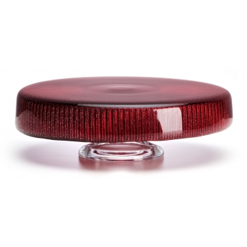 Patera na nóżce Noël 26 cm czerwona - IVV 8638.3