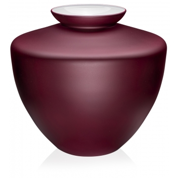 Wazon Capalbio 52 burgundowy mat 22 cm - IVV 8716.2