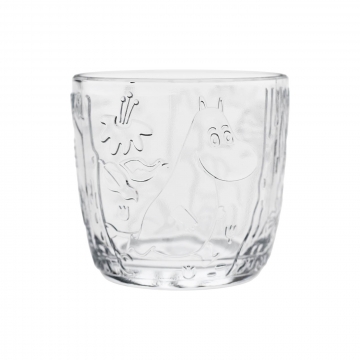Szklanki przezroczyste 280 ml zestaw 2 szt. - Muminki