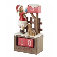 Figurka kalendarz z dziewczynką - Winter Collage Accessoires