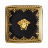 Miska kwadratowa płaska 12 cm - Versace I Love Baroque Nero