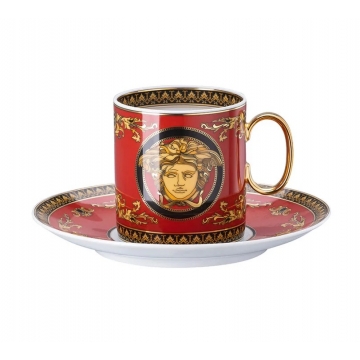Filiżanka do kawy 230 ml - Versace Medusa Red