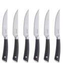 Noże do steków z płaskim ostrzem Auberge zestaw 6 sztuk - Casa Bugatti