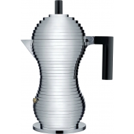 Zaparzacz do espresso Pulcina czarny uchwyt 300 ml - Michele De Lucchi Alessi