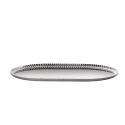 Taca do serwowania Pleats 46 x 31 cm srebrna - Alessi
