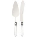 Nóż i łopatka do ciasta Oxford białe - Casa Bugatti