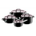 Zestaw 4 garnków,czarny,Fusiontec Functional WMF