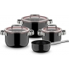 -Zestaw 4 garnków,czarny,Fusiontec Functional WMF