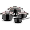 Zestaw garnków z rondlem i 3 pokrywkami Fusiontec Function Pro 7 el.