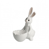 Figurka Królik z miseczką Sweet Boy 16 cm Goebel 66845921