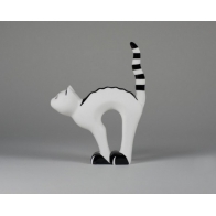 Figurka Kot najeżony - biały