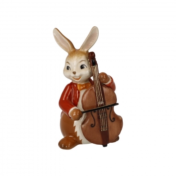 Figurka Królik Wesoły Basista 8 cm - Goebel 66845801