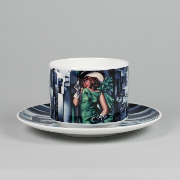 Filiżanka Amelia Autoportret w Zielonym Bugatti Tamara de Lempicka as cmielow 