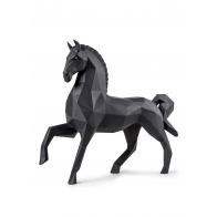 Figurka Lladró Horse Sculpture Matte Black 01009796 rzeźba konia