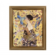 Obraz Dama z wachlarzem 49,5 x 59,5 cm - Gustav Klimt Goebel 67075391