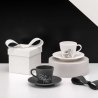 Filiżanka do espresso ze spodkiem biała i czarna Mickey Mouse - Manufacture Villeroy & Boch