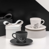 Filiżanka do kawy ze spodkiem biała i czarna Mickey Mouse - Manufacture Villeroy & Boch 1047198519