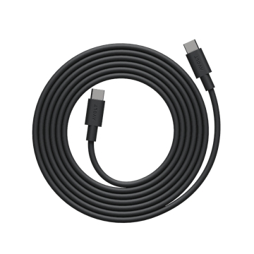 Kabel ładujący USB C do USB C, 2 m, czarny - Avolt