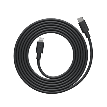 Kabel 1 USB C do ładowania Lightning (MFi), 2 m, czarny - Avolt