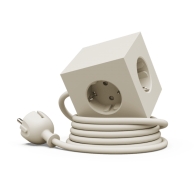 Listwa zasilająca Square 1 z podwójnym USB-C 30 W i magnetyczną podstawą, 1,8 m, beżowa - Avolt