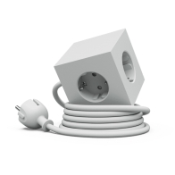 Listwa zasilająca Square 1 z podwójnym USB-C 30 W i magnetyczną podstawą, 1,8 m, szara - Avolt