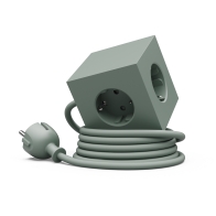 Listwa zasilająca Square 1 z podwójnym USB-C 30 W i magnetyczną podstawą, 1,8 m, szara - Avolt