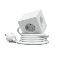 Listwa zasilająca Square 1 z podwójnym USB-C 30 W i magnetyczną podstawą, 1,8 m, biała - Avolt