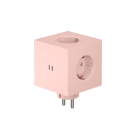Rozszerzacz gniazd Square 2 z podwójnym USB-C o mocy 30 W, różowy - Avolt