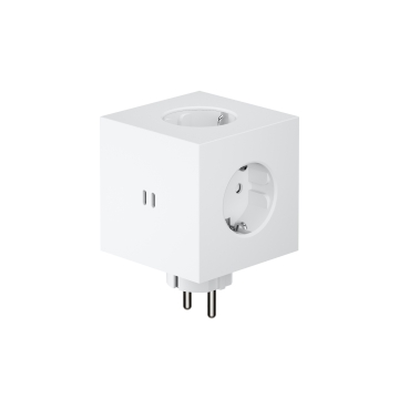 Rozszerzacz gniazd Square 2 z podwójnym USB-C o mocy 30 W, czarny - Avolt