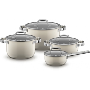 WMF Zestaw garnków 4 elementy Macadamia - Fusiontec Mineral Pro