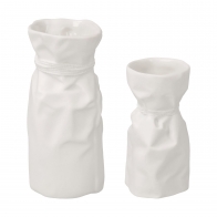 Mini wazon Papyrus Goebel z porcelany biskwitowej - zestaw 2 sztuk