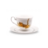 Filiżanka porcelanowa Irys Tygrysek 220 ml AS Ćmielów z ilustracją Józefa Wilkonia