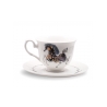 Filiżanka porcelanowa Irys Rozbrykany 220 ml AS Ćmielów z ilustracją Józefa Wilkonia