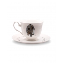 Filiżanka porcelanowa Irys - Turkusowy paw 220 ml - Józef Wilkoń
