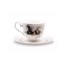 Filiżanka porcelanowa Irys Stojący dęba 220 ml AS Ćmielów z ilustracją Józefa Wilkonia
