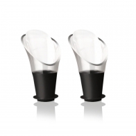 Serwer do wina Crystal Black 2 szt. marki Vacu Vin